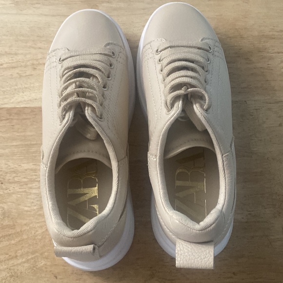 Zara platform shoes in nude color wore only twice size 39 - Picture 3 of 5